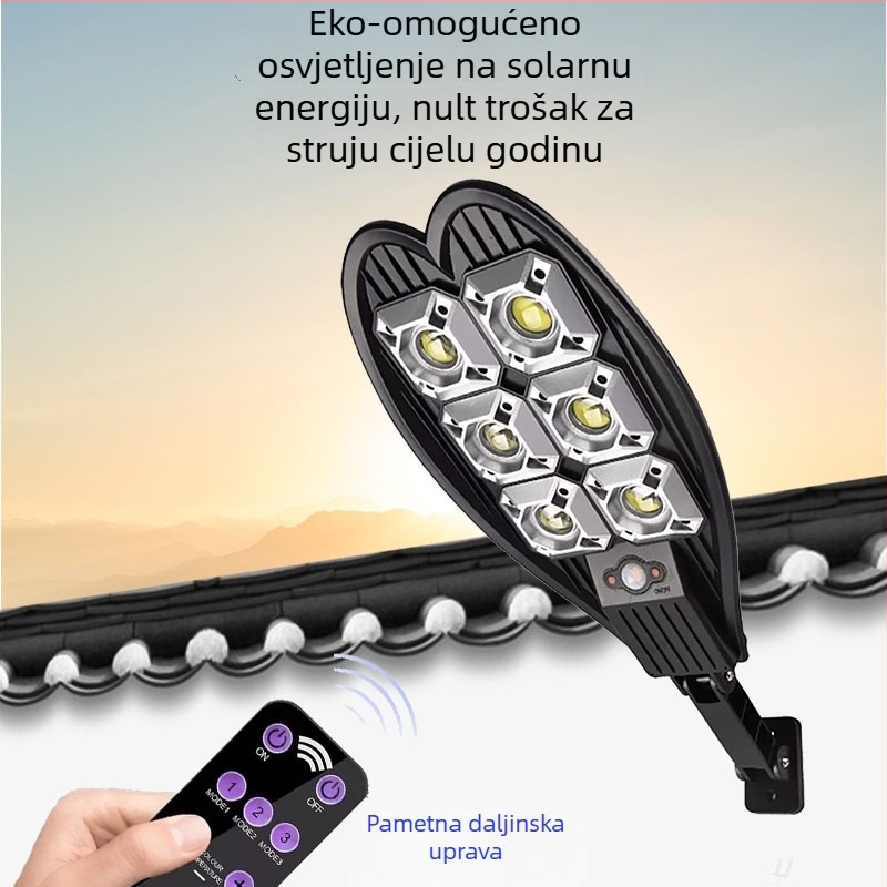 Solarna vanjska svjetiljka s oblikom srca, COB LED, 60W, IP65, Model LL-006