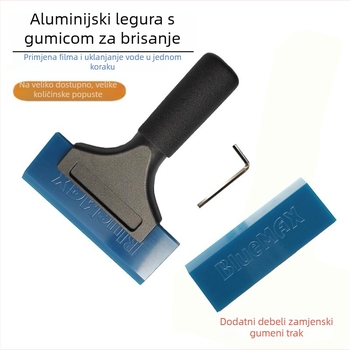 Škrabac za auto film – Yakwan, aluminijska legura, tvrda guma, uklanjanje vode pri ugradnji solarnih filmova
