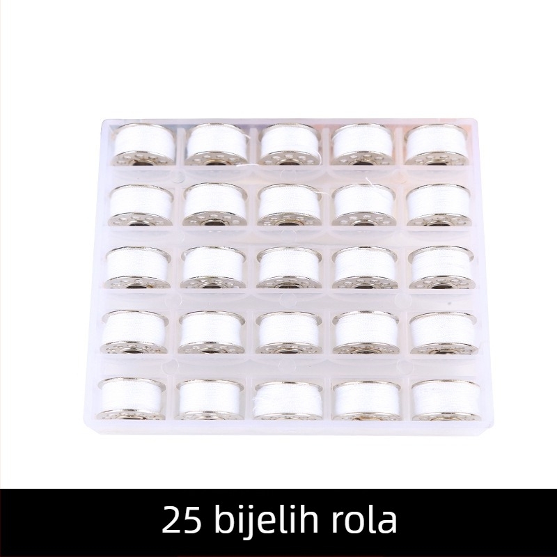 Set niti za šivanje i bobina - 25 niti s jezgrom od željeza, set bobina; licenciirana privatna marka; bez uvoza