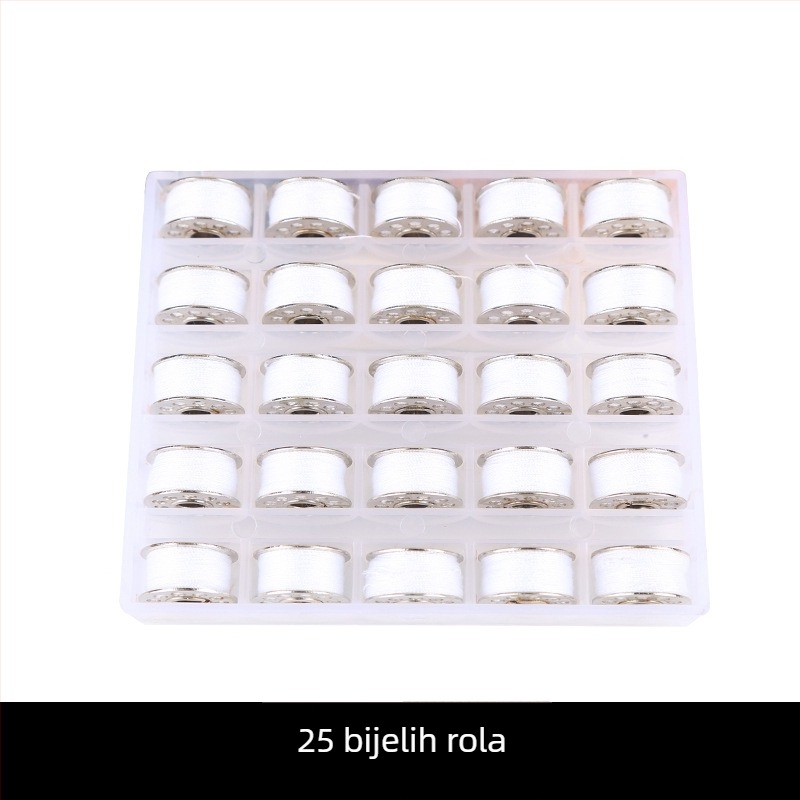Set niti za šivanje i bobina - 25 niti s jezgrom od željeza, set bobina; licenciirana privatna marka; bez uvoza