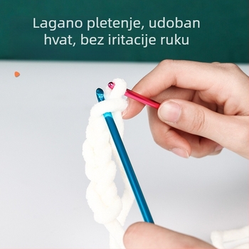 27 cm šareni afgan kukičarski set za pletenje