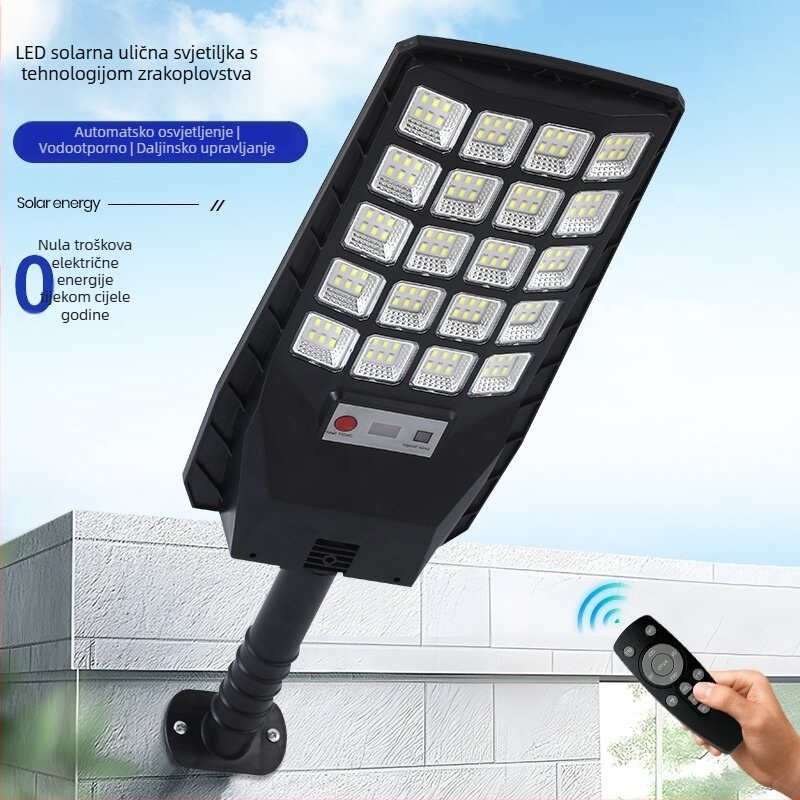 Solarna vanjska rasvjeta za vrt i dvorište — Ultra jaka LED vanjska svjetiljka, vodootporna