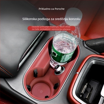 Silikonski unutarnji mat za Porsche Macan/Cayenne spremnik za pohranu – protuklizni, otporan na prašinu