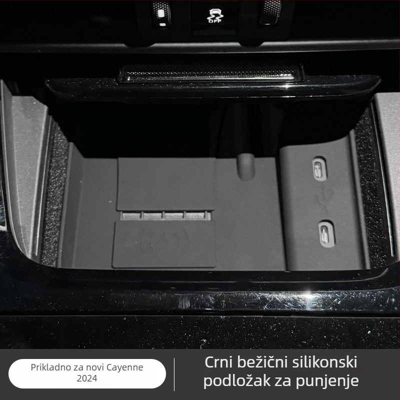 Silikonski unutarnji mat za Porsche Macan/Cayenne spremnik za pohranu – protuklizni, otporan na prašinu