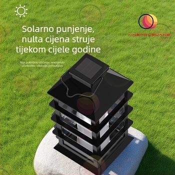 Solarna vanjska LED lanterna, IP44 vodootporna, 4.5V, <1W, trajanje osvjetljenja 12–16 sati, model 60322