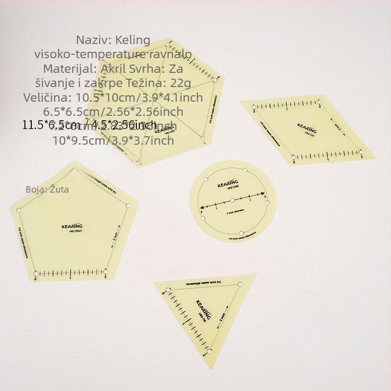 Niu Pu Visokotemperaturna šivačka ravnala za glačanje, 100-dijelni set za kućnu DIY patchwork, Zhejiang