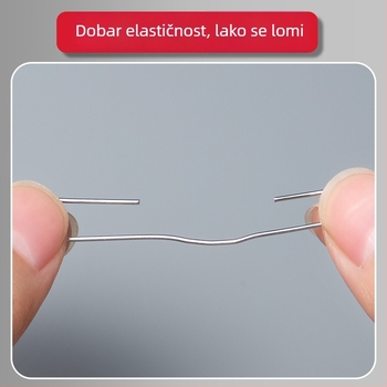 Barrel papirni klip – nehrđajući čelik, U-oblik klipsa za dokumente, uredska upotreba (Brand: Learn happily, Model: Barrel)