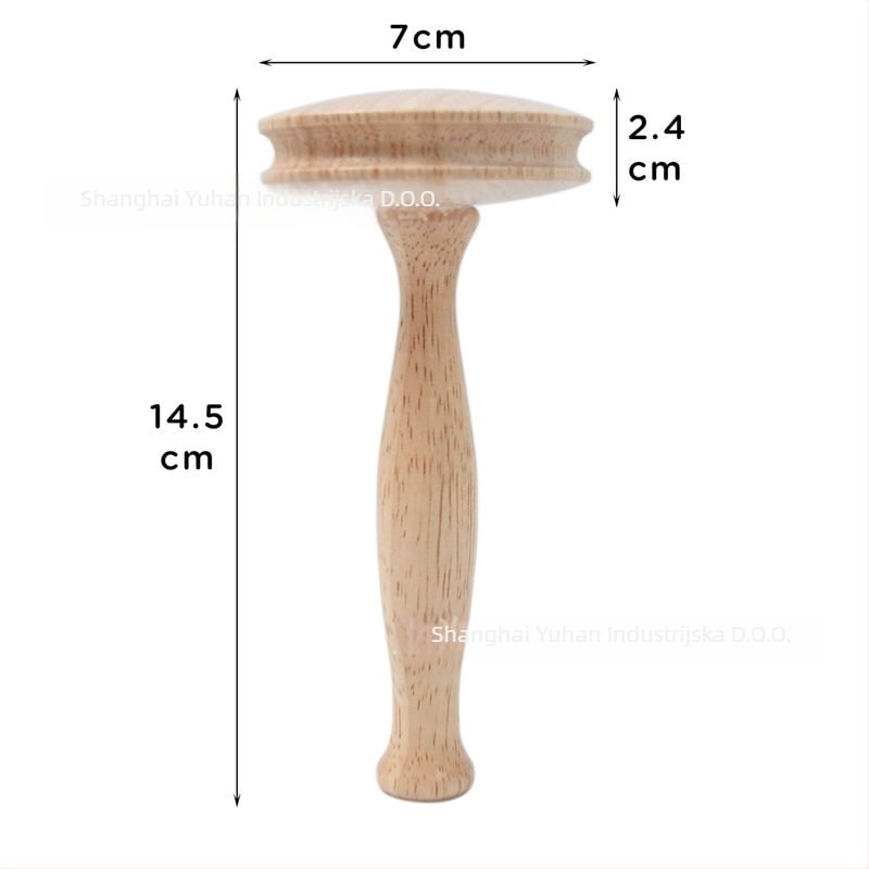 Set alata za popravak i pletenje s darning gljivom, plosnatom glavom tip keksa, drška od drva i spremnik za igle; sladak stil; kategorija: Ostalo; bez uvoza; marka: Nothing.