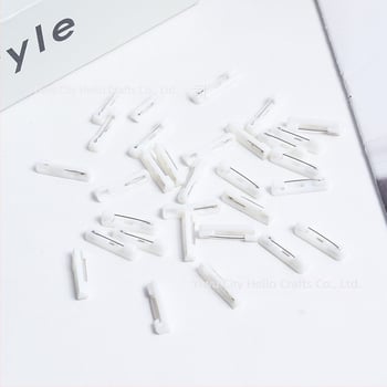 Plastične sigurnosne igle ABS materijala, baza za oznaku imena, akrilni dodaci za šivanje ručno