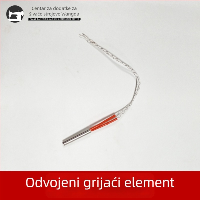 Električne škare s podešavanjem temperature za rezanje traka, zatvorača i elastičnih traka; snaga 150 W, maksimalni rezni kapacitet 10, napon 50–250 V.