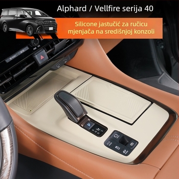 Silikonska podloga za srednju konzolu Alphard 40-serije — zaštita bežičnog punjenja i protuklizna površina | Brand Hongsheng baili
