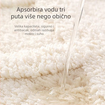 Protisklizni kupaonski tepih, mikrovlakno flokirano, četverokutnog oblika, motiv crtani, perivo, brzo suši
