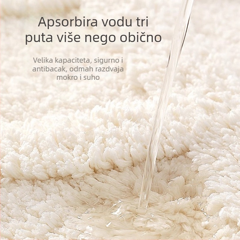 Protisklizni kupaonski tepih, mikrovlakno flokirano, četverokutnog oblika, motiv crtani, perivo, brzo suši