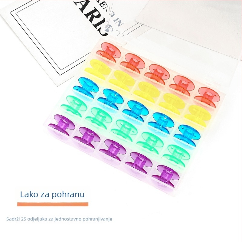Bobina za šivaći stroj – plastična, moderan stil, pakiranje 300 komada, Quyu