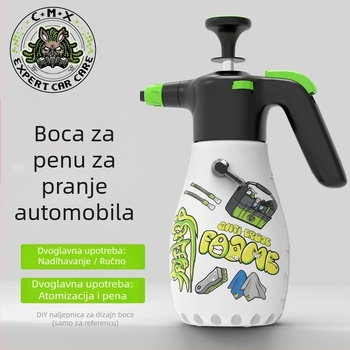 Automobilska boca za pjenu s nafukljivim mlaznicom, ručno pjenušenje pod tlakom, plastična