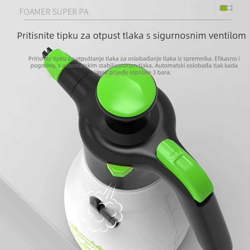 Automobilska boca za pjenu s nafukljivim mlaznicom, ručno pjenušenje pod tlakom, plastična