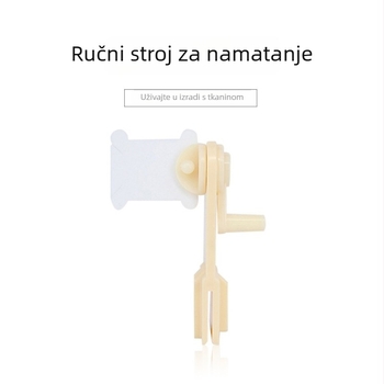 Xiu Shi Ručni navijač niti za krstno šivanje, mali alat za brzo uvijanje i organiziranje niti - DIY