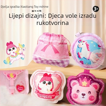 Onshine DIY set za šivanje za djevojčice — simulacijska igra, uzrast 4-6 godina, plastični materijal