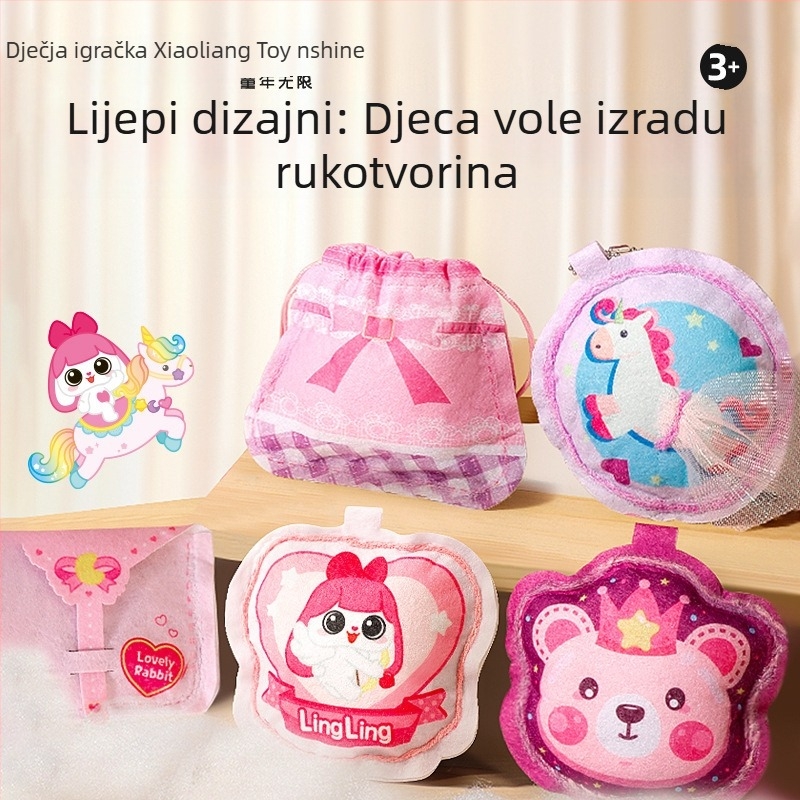 Onshine DIY set za šivanje za djevojčice — simulacijska igra, uzrast 4-6 godina, plastični materijal