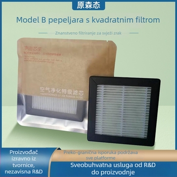 Uredska elektronička inteligentna pepelara – stolni pročišćivač zraka za pušače, marka Puddun/Spectrum Shield, model B/C/H/K, aktivni ugljen, buka 46–70 dB, pokrivenost 21–30 m²