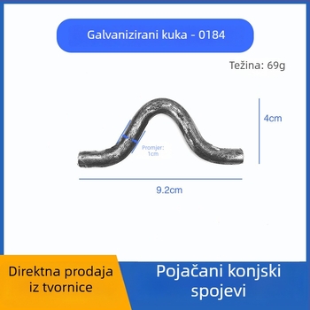 Kuka za lančani remen za poluprikolicu, zavarena, lijevano čelika, univerzalna kompatibilnost