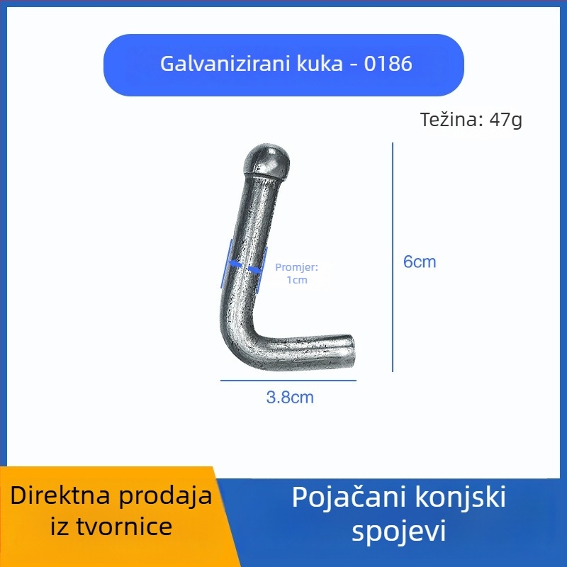 Kuka za lančani remen za poluprikolicu, zavarena, lijevano čelika, univerzalna kompatibilnost