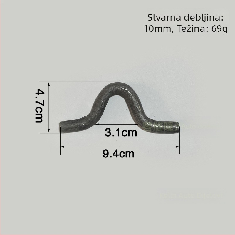 Kuka za lančani remen za poluprikolicu, zavarena, lijevano čelika, univerzalna kompatibilnost