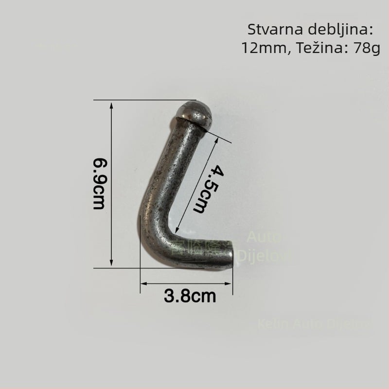 Kuka za lančani remen za poluprikolicu, zavarena, lijevano čelika, univerzalna kompatibilnost