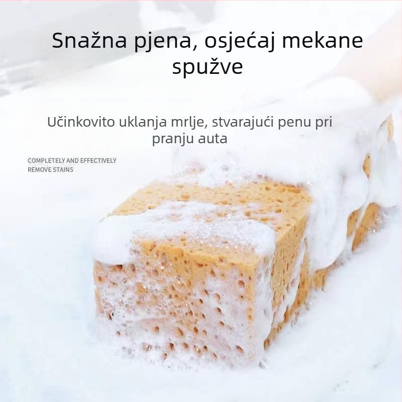 Spužva za pranje automobila – Coral Cotton, visoka apsorpcija, spremna za voskanje, nježna prema boji