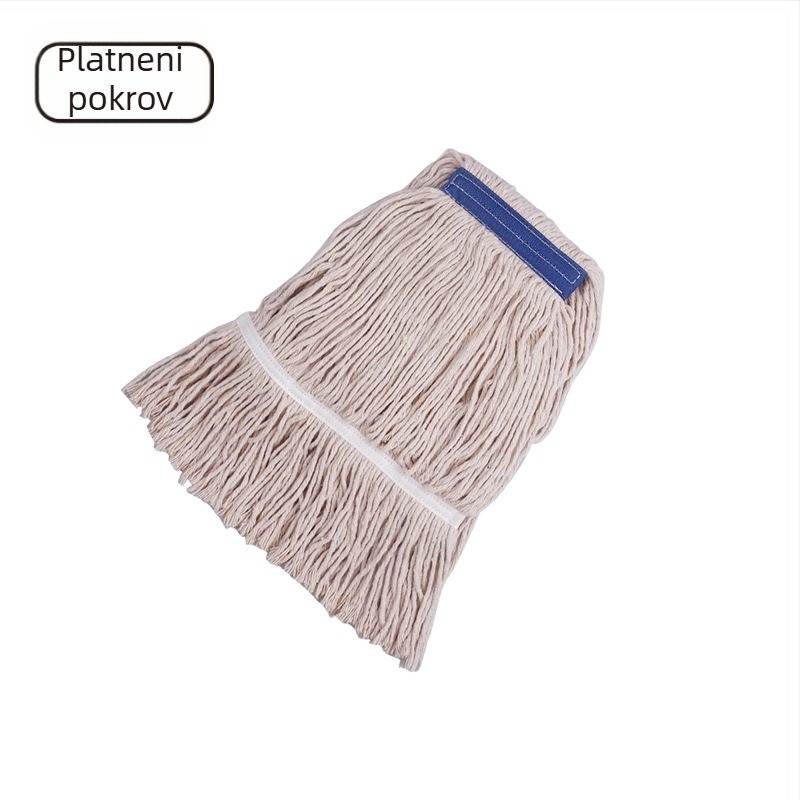 Podni mop set s ručkom od nehrđajućeg čelika, glavom od pamuk vlakna, Daren Su, teleskopska duljina 100–120 cm