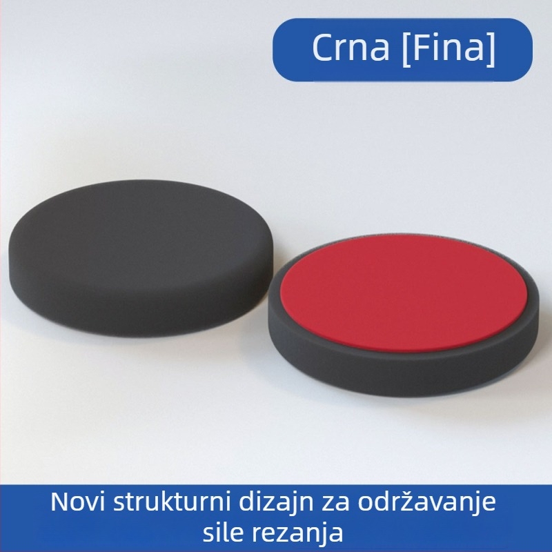 Automobilski polirajući disk od spužve sa samoljepljivom podlogom, za nanošenje voska i brušenje ogrebotina na lakiranoj površini