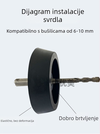 Kapa za prašinu za elektromehanički čekić – dodatak za skupljanje prašine, otporan gumeni materijal
