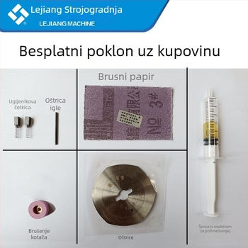 Industrijske električne škare s kružnim nožem za preradu odjeće — automatsko oštrenje, AC napajanje, 110–220V, pogodno za kožu, vunu i svilu