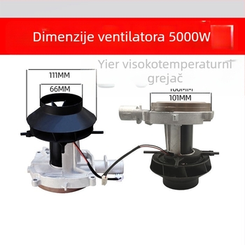 Skup motorni ventilator za automobilsku grijanje s impelerom za sagorijevanje i volutom
