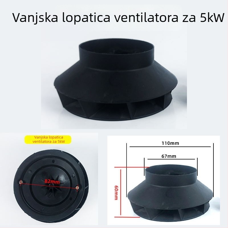 Skup motorni ventilator za automobilsku grijanje s impelerom za sagorijevanje i volutom