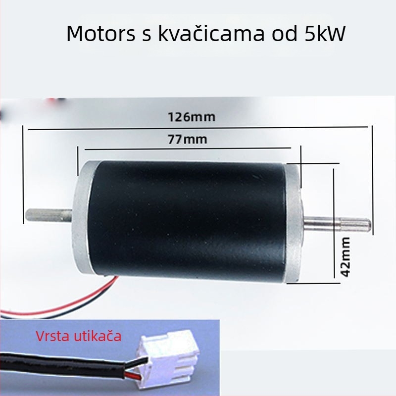 Skup motorni ventilator za automobilsku grijanje s impelerom za sagorijevanje i volutom