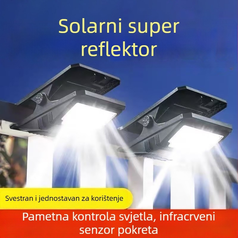Solarna klips lampica za vanjsku upotrebu s PIR senzorom, IP44, 10W Osram LED