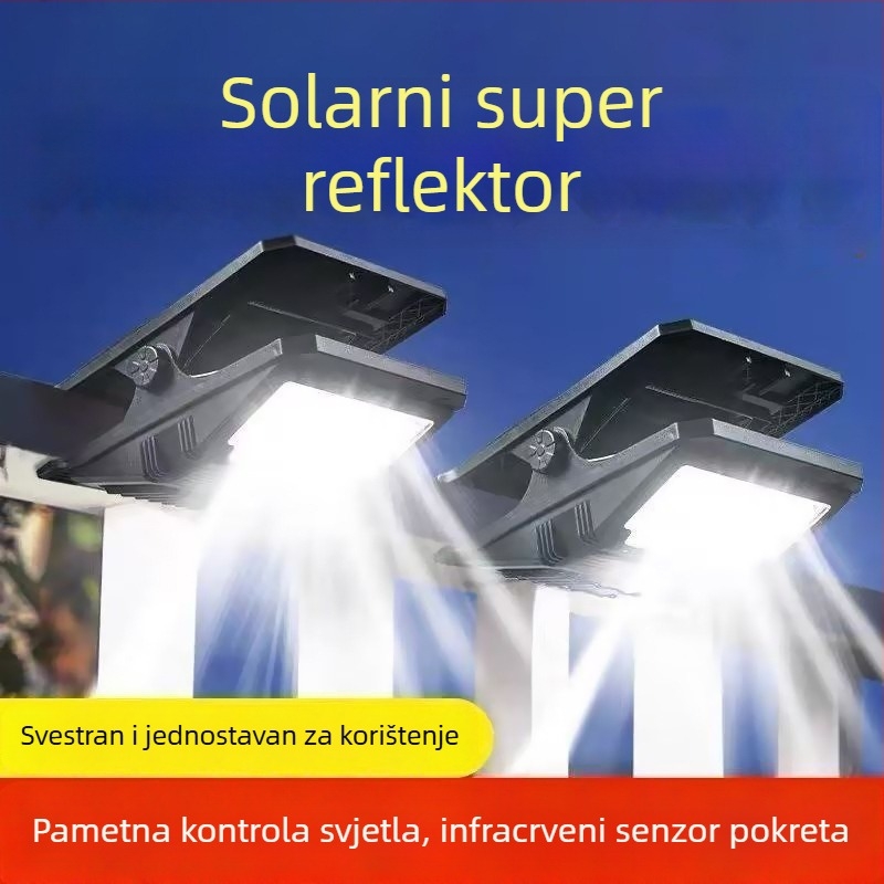 Solarna klips lampica za vanjsku upotrebu s PIR senzorom, IP44, 10W Osram LED