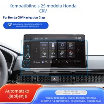 Hongkeda staklena zaštita zaslona za navigaciju Honda CR-V – pozicija: zaslon navigacije; kompatibilnost: Honda; značajke: otpornost na visoke i niske temperature, otporna na ogrebotine i habanje, otporna na otiske prstiju