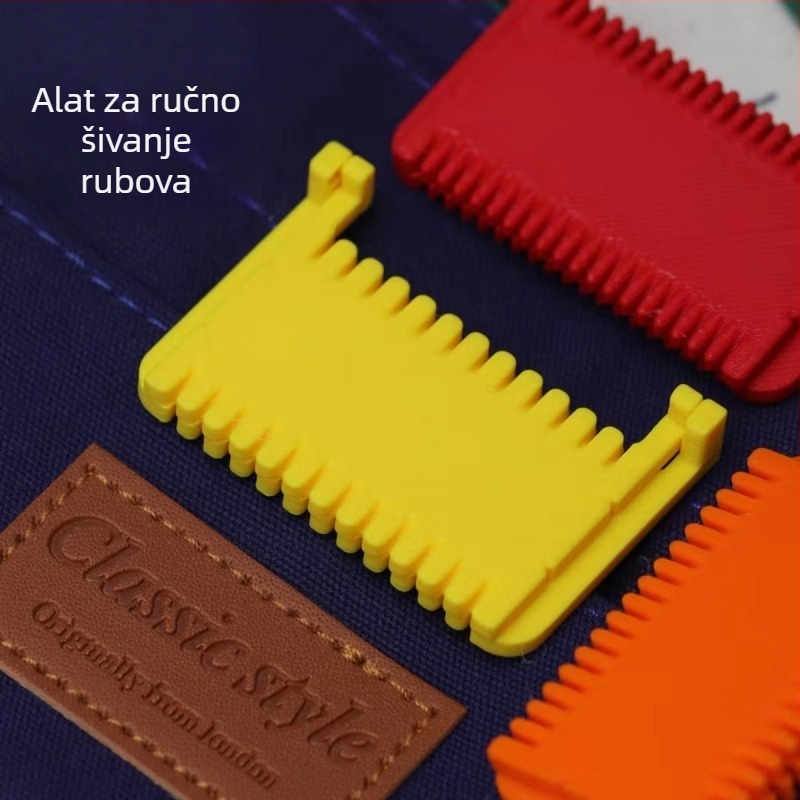 Ručni alat s pantom za zaključivanje rubova pri šivanju tkanina, visoko precizna DIY kružna igla, slatki stilovi