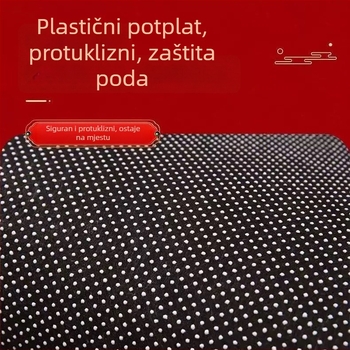 Vjenčani ulazni tepih s crvenim znakom dvostruke sreće, za hodnik, dnevni boravak i spavaću sobu, upija vodu, protuklizni kristalni velur