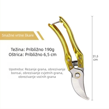 Škare za podrezivanje debelih grana – vrtne škare za voćke
