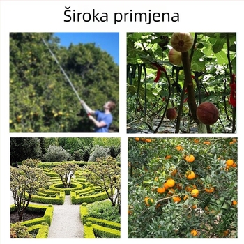 Električno izolirane škare za visoke grane, teleskopijski alat za podrezivanje stabala, vrtne škare s produženim dometom