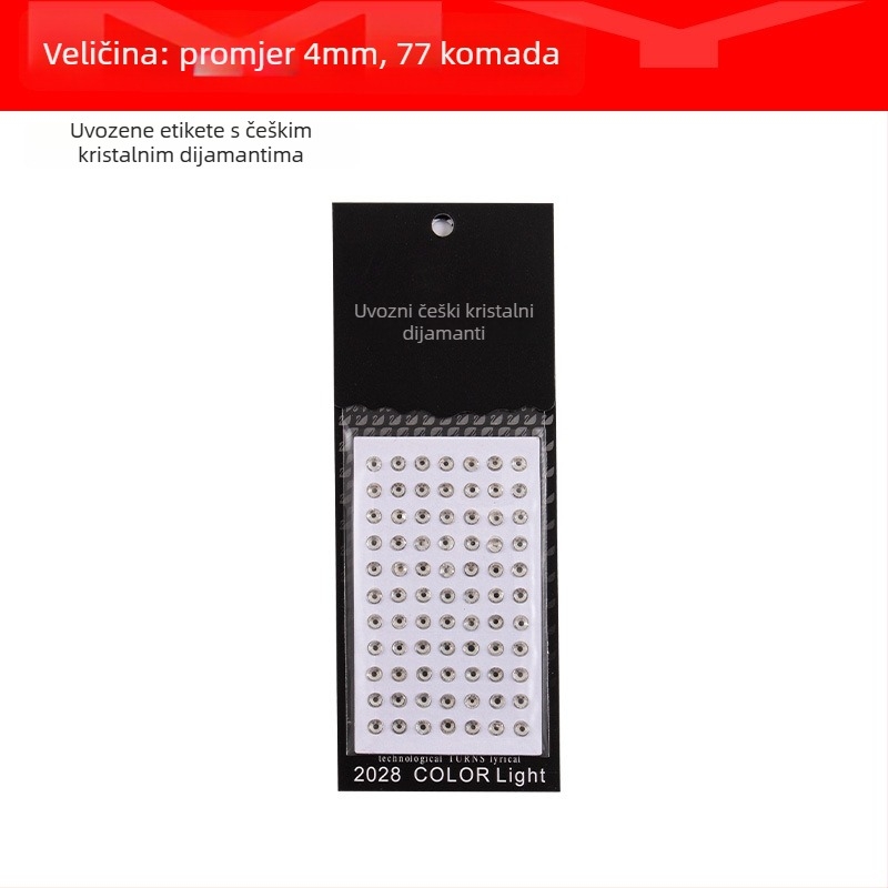 Unutarnje auto naljepnice s kristalima od stakla, ljepilo, više promjera, LIKE BIAO