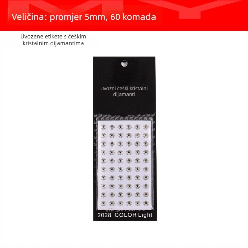 Unutarnje auto naljepnice s kristalima od stakla, ljepilo, više promjera, LIKE BIAO