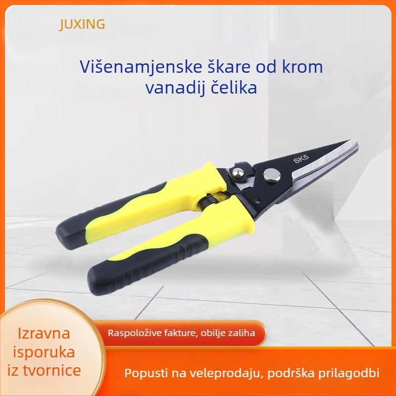 Juxing višenamenske škare za lim s ravnim vrhom, otvor 20 mm, maksimalna debljina lima 0,6 mm, serija Cut