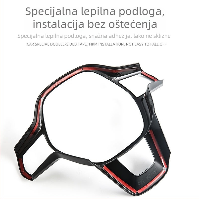 Little le wang ABS ukrasni okvir volana s zaštitnom naljepnicom logotipa za Honda CR-V