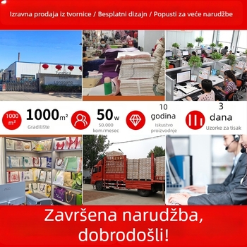 Torbica Tote od platna i jut, UV ispis logotipa, prilagodljiv dizajn