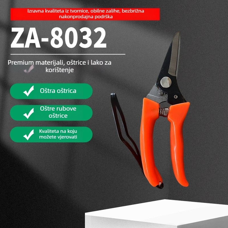 Škare za podrezivanje voćnih stabala, vrtne škare za podrezivanje grana, kućna upotreba, model ZA-8032