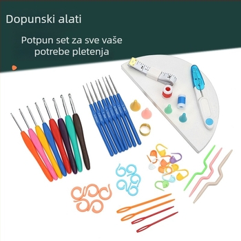 Set od 16 igala za pletenje za džempere, set materijala za kukičanje, ručno izrađeni alati za šivanje i pletenje za DIY